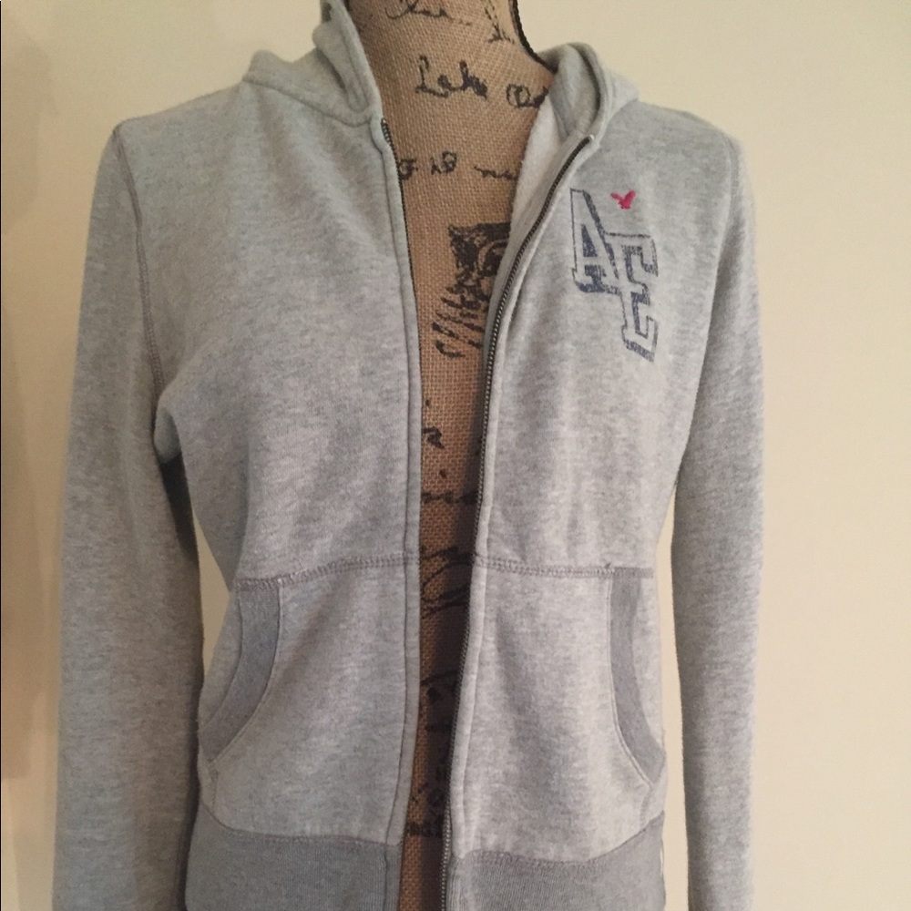 Women’s Zip Front Hoodie Jacket Spellout Sz Small